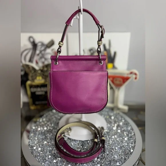 Coach 2012 Legacy Mini Willis colorblock leather crossbody bag EUC - Picture 5 of 17